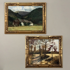 Framed Oil Painting on Canvas by Pierre Colson (1930-?) 'Farmhouse in the Ardennes'