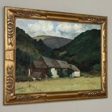 Framed Oil Painting on Canvas by Pierre Colson (1930-?) 'Farmhouse in the Ardennes'