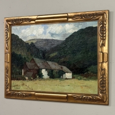 Framed Oil Painting on Canvas by Pierre Colson (1930-?) 'Farmhouse in the Ardennes'