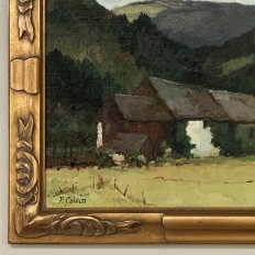 Framed Oil Painting on Canvas by Pierre Colson (1930-?) 'Farmhouse in the Ardennes'