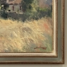 Framed Oil Painting on Canvas by Jose Salvaggio (1953-) 'Village on the Saulx River, Meuse'