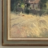 Framed Oil Painting on Canvas by Jose Salvaggio (1953-) 'Village on the Saulx River, Meuse'