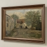 Framed Oil Painting on Canvas Signed Klein 'Country Farmhouse'