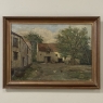 Framed Oil Painting on Canvas Signed Klein 'Country Farmhouse'