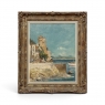 Framed Oil Painting on Canvas by Paule Bisman (1897-1973) 'Adriatic Coastline'