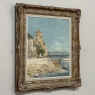 Framed Oil Painting on Canvas by Paule Bisman (1897-1973) 'Adriatic Coastline'