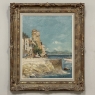 Framed Oil Painting on Canvas by Paule Bisman (1897-1973) 'Adriatic Coastline'