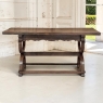 18th Century Spanish Oak Trestle Table ~ Console ~ Library Table
