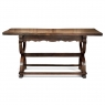 18th Century Spanish Oak Trestle Table ~ Console ~ Library Table