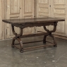 18th Century Spanish Oak Trestle Table ~ Console ~ Library Table