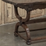 18th Century Spanish Oak Trestle Table ~ Console ~ Library Table