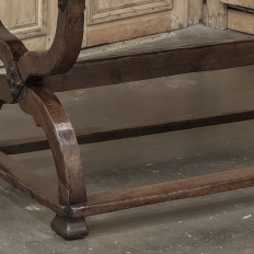 18th Century Spanish Oak Trestle Table ~ Console ~ Library Table