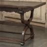 18th Century Spanish Oak Trestle Table ~ Console ~ Library Table