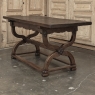 18th Century Spanish Oak Trestle Table ~ Console ~ Library Table