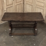 18th Century Spanish Oak Trestle Table ~ Console ~ Library Table