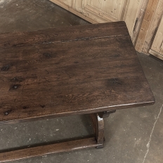 18th Century Spanish Oak Trestle Table ~ Console ~ Library Table