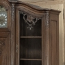 Antique Liegeois Regence Style Two-Tiered Oak Display Buffet with Clock