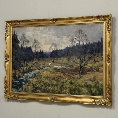 Framed Oil Painting on Canvas by Jean Francois (1903-1977) 'St. Hubert Forest'