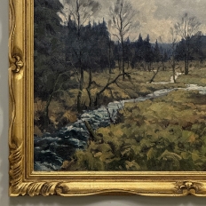 Framed Oil Painting on Canvas by Jean Francois (1903-1977) 'St. Hubert Forest'