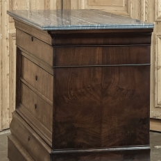 19th Century French Louis Philippe Marble Top Commode ~ Secretary