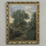 Antique Framed Oil Painting on Canvas by Georges Crehay (1849-1933)