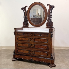 French Napoleon III Period Rosewood Commode ~ Vanity ~ Washstand