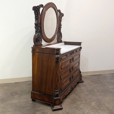 French Napoleon III Period Rosewood Commode ~ Vanity ~ Washstand