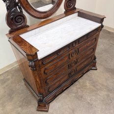 French Napoleon III Period Rosewood Commode ~ Vanity ~ Washstand