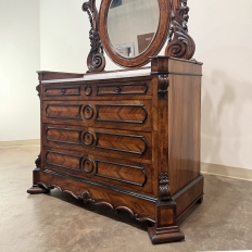 French Napoleon III Period Rosewood Commode ~ Vanity ~ Washstand