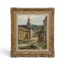 Framed Oil Painting on Panel by Yvette Lichtfus (1925-2014) 'Laforet sur Semois'