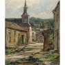 Framed Oil Painting on Panel by Yvette Lichtfus (1925-2014) 'Laforet sur Semois'
