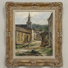 Framed Oil Painting on Panel by Yvette Lichtfus (1925-2014) 'Laforet sur Semois'
