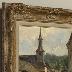 Framed Oil Painting on Panel by Yvette Lichtfus (1925-2014) 'Laforet sur Semois'