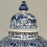 Pair of 19th Century Hand Painted Dutch Blue & White Delft Covered Vases ~ Urns