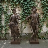 Pair Garden Statues, Provencal Male and Female Figures