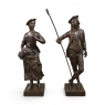 Pair Garden Statues, Provencal Male and Female Figures