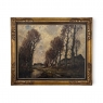 Framed Oil Painting on Canvas by Leo Libert (1908-1950) 'Autumn in the Campine'