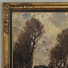 Framed Oil Painting on Canvas by Leo Libert (1908-1950) 'Autumn in the Campine'