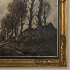 Framed Oil Painting on Canvas by Leo Libert (1908-1950) 'Autumn in the Campine'