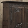 18th Century Country French Normandy Carved Oak Armoire