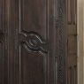 18th Century Country French Normandy Carved Oak Armoire