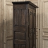 18th Century Country French Normandy Carved Oak Armoire