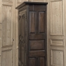 18th Century Country French Normandy Carved Oak Armoire