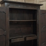 18th Century Country French Normandy Carved Oak Armoire