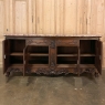 Antique French Walnut Louis XIV Marble Top Display Buffet ~ Sideboard