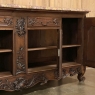Antique French Walnut Louis XIV Marble Top Display Buffet ~ Sideboard