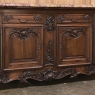 Antique French Walnut Louis XIV Marble Top Display Buffet ~ Sideboard