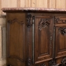Antique French Walnut Louis XIV Marble Top Display Buffet ~ Sideboard