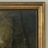 Framed Oil Painting on Canvas by J. Vanlint 'Landscape with Cows'