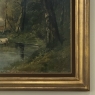 Framed Oil Painting on Canvas by J. Vanlint 'Landscape with Cows'